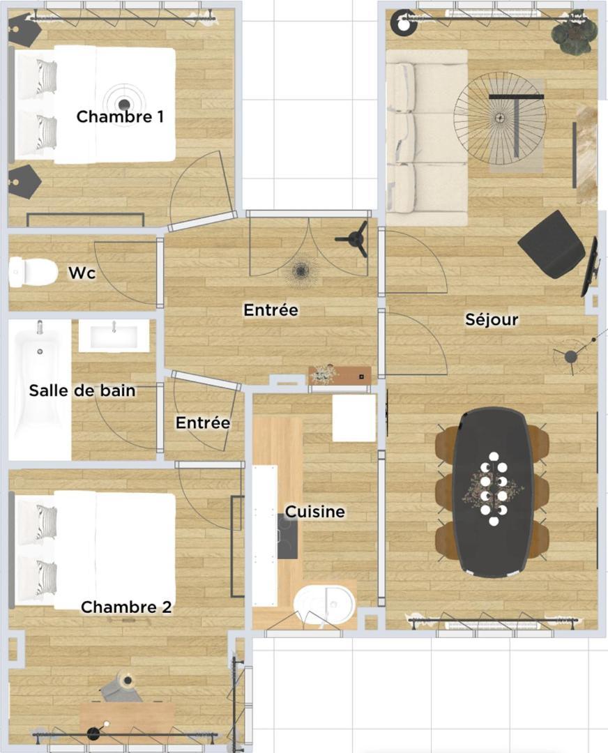 Charming Through-Apartment Renovated And Equipped! มาร์ค-ออง-บาโรล์ ภายนอก รูปภาพ
